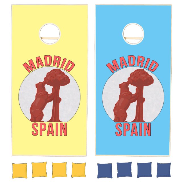 Madrid Spain Cornhole Set (Set)