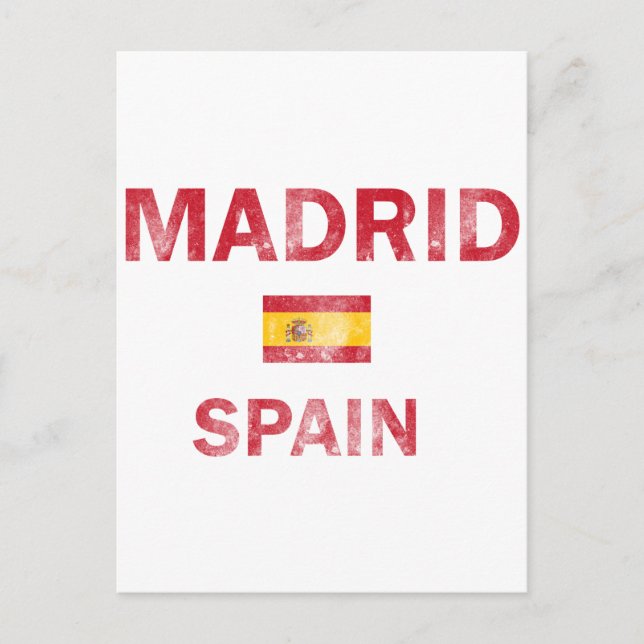 Madrid Spain Designs Postcard (Front)