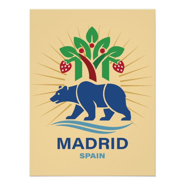 Madrid Spain Europe Poster (Front)