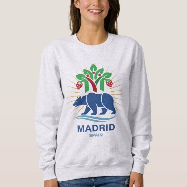 Madrid Spain Europe Sweatshirt (Front)