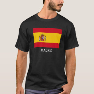 Madrid Spain Flag Emblem Escudo Bandera Crest T-Shirt