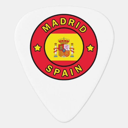 Madrid Spain Guitar Pick