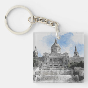 Madrid Spain – Holiday Souvenir with Scenic City  Keychain