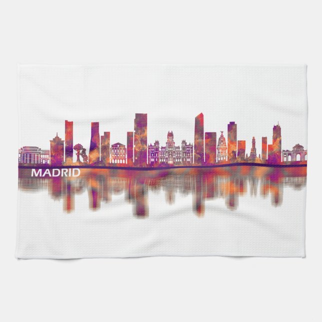 Madrid Spain Kitchen Towel (Horizontal)