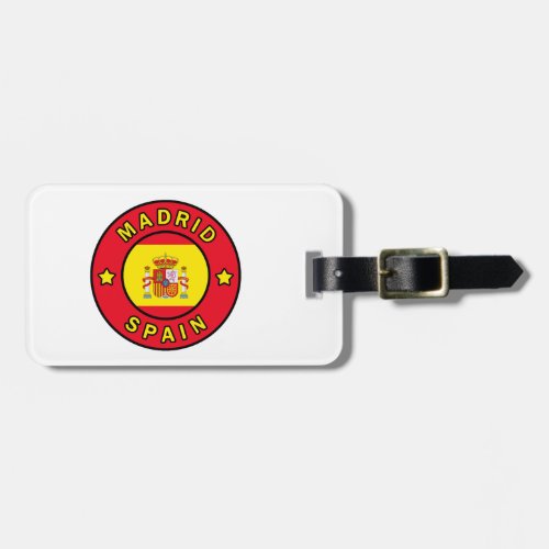 Madrid Spain Luggage Tag