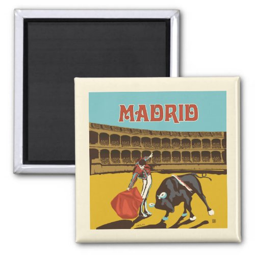 Madrid Spain Magnet