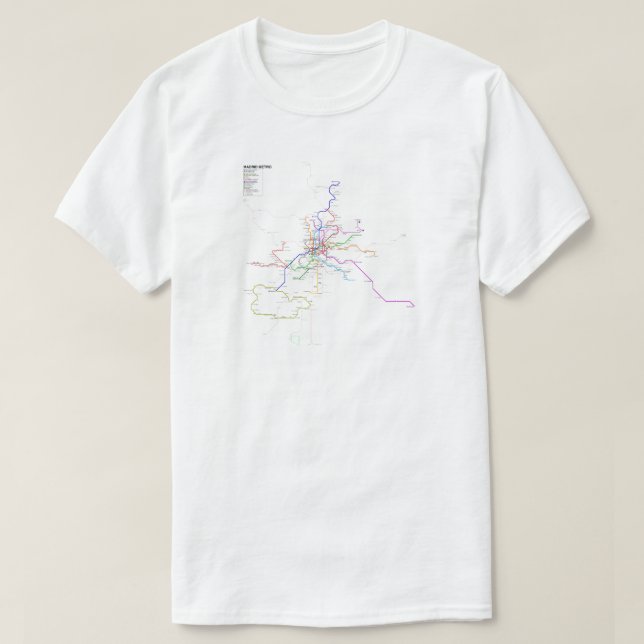 Madrid Spain Metro Subway Train Map Spanish Language T-Shirt funny t shirts  customized t shirts t shirts for men