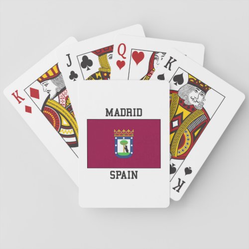 Madrid Spain Playing Cards