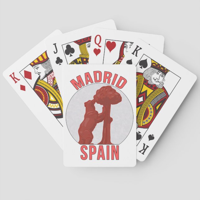 Madrid Spain Poker Cards (Back)