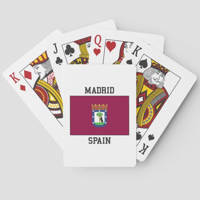Madrid Spain Poker Cards (Back)