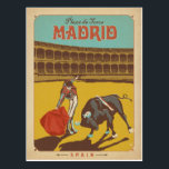 Madrid, Spain Postcard<br><div class="desc">Anderson Design Group is an award-winning illustration and design firm in Nashville, Tennessee. Founder Joel Anderson directs a team of talented artists to create original poster art that looks like classic vintage advertising prints from the 1920s to the 1960s.</div>