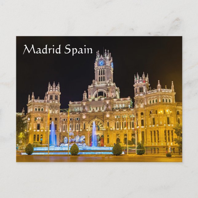 Madrid Spain Postcard (Front)
