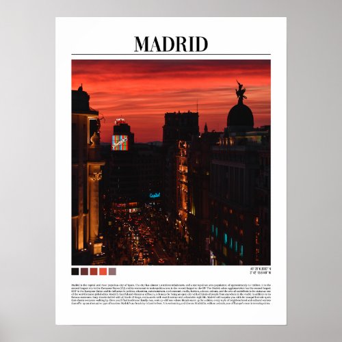 Madrid _ Spain  Poster