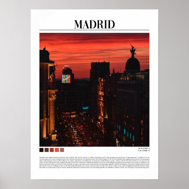 Madrid - Spain  Poster (Front)