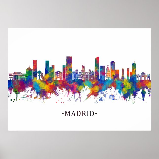 Madrid Spain Poster (Front)
