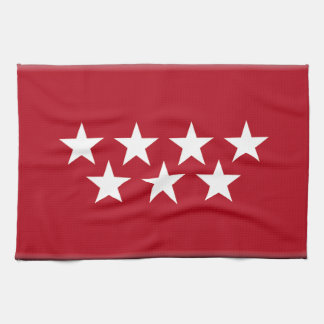 Madrid Spain (Regional) Flag Kitchen Towel
