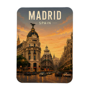 Madrid Spain Royal Heritage European City Travel Magnet