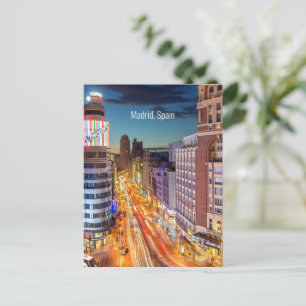 Madrid, Spain scenic photograph, Postcard