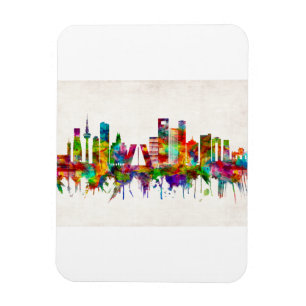 Madrid Spain Skyline Magnet