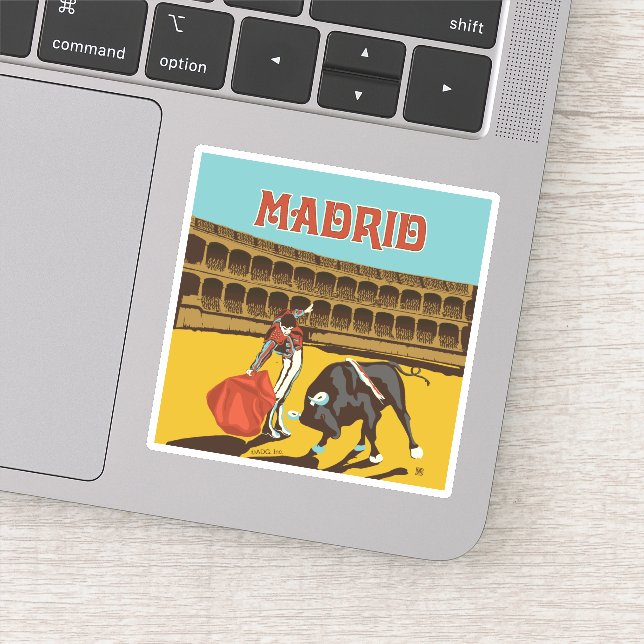 Madrid, Spain Sticker (Detail)