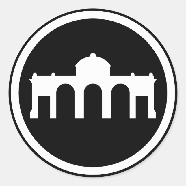 Madrid, Spain - The Modern Euro Collection Classic Round Sticker (Front)