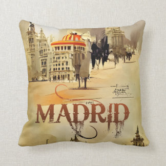 MADRID. SPAIN THROW PILLOW