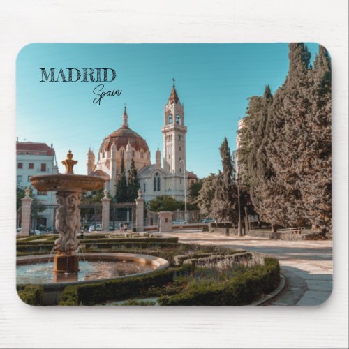 Madrid Spain Travel landscape souvenir Mouse Pad