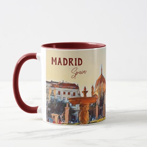 Madrid Spain Travel landscape souvenir Mug