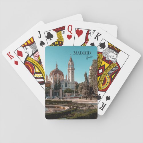 Madrid Spain Travel landscape souvenir Poker Cards