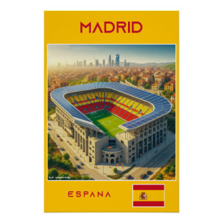Madrid Stadium - Spain - Ecological Design Poster