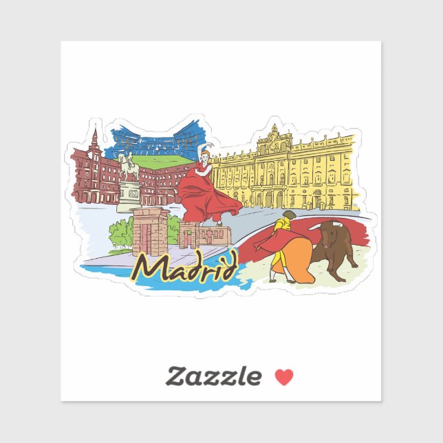 madrid sticker (Sheet)
