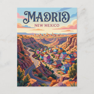 Madrid USA Postcard