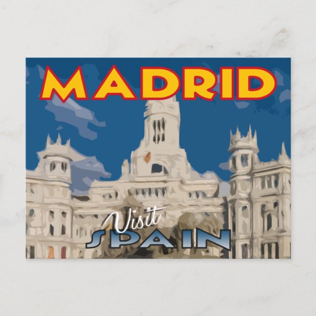 Madrid, Visit... Spain, postcard (Front)