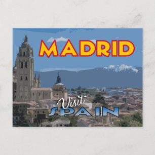 Madrid, Visit... Spain, postcard