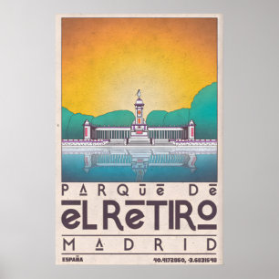 Madrid Wall Art Print Parque de El Retiro