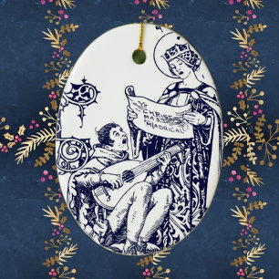 Madrigals for Christmas Ceramic Ornament