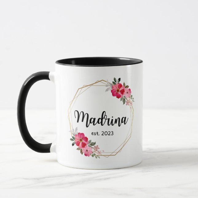 Madrina Coffee Mugs 2023, Quieres Ser Mi Madrina (Left)
