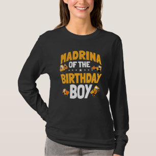 Madrina Of The Birthday Boy Construction Worker Bd T-Shirt