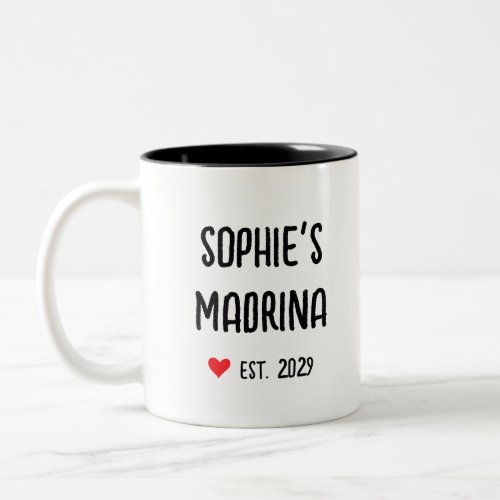 madrina proposal in spanish Two_Tone coffee mug