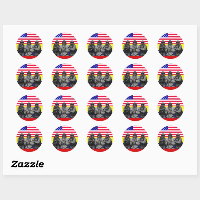 Maduro Captured Live: A New Era for Venezuela Classic Round Sticker (Sheet)