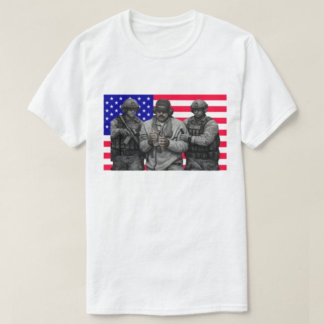 Maduro Captured Live: A New Era for Venezuela T-Shirt (Design Front)