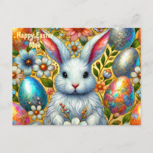 MAE ~ HAPPY EASTER BUNNY GREETING ~ HOLIDAY POSTCARD