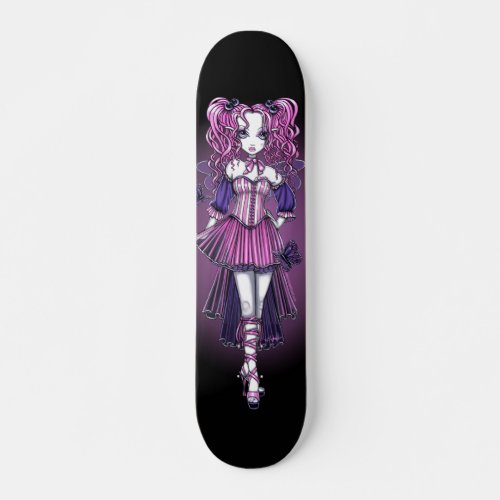 Maegan Gothic Pink Couture Fairy Skateboard