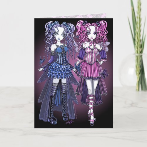 Maegan  Haylee Gothic Couture Fairy Sisters Card