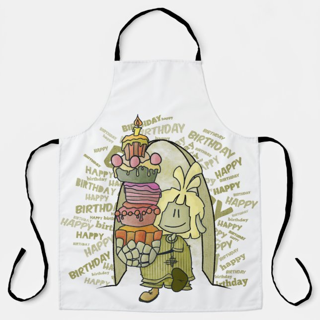 Mael - Happy Birthday  Apron (Front)