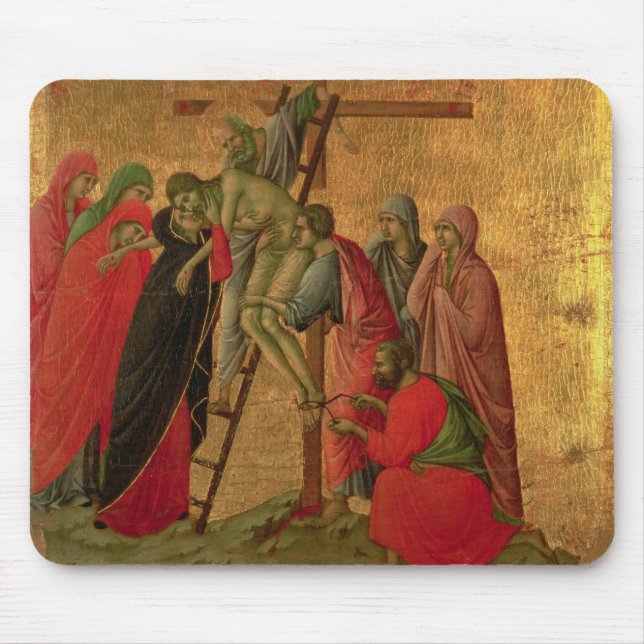 Maesta: Descent from the Cross, 1308-11 Mouse Pad (Front)
