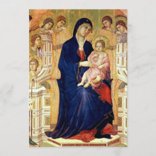 Maestà, detail of Madonna and Child on throne Invitation
