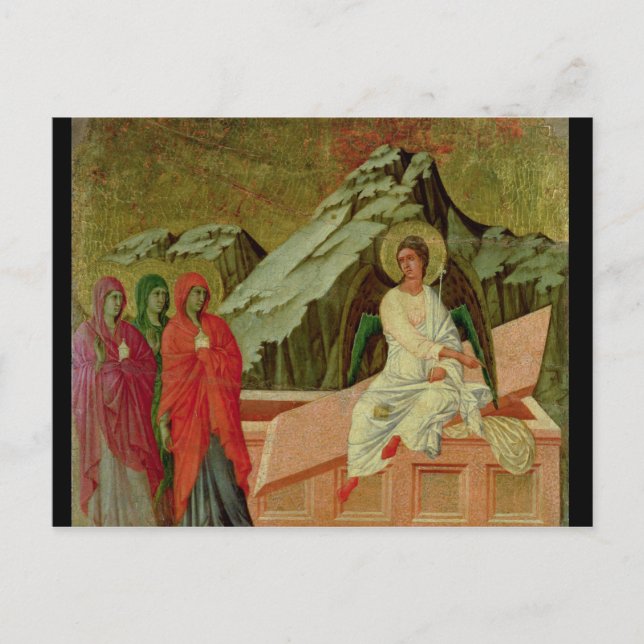 Maesta: The Three Maries at Christ's Tomb Postcard (Front)