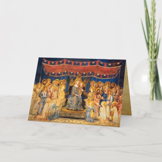 MAESTA,VIRGIN WITH CHILD ,Blue Sapphire Holiday Card (Front)