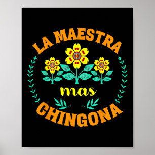Maestra Bilingue Back To School Spanish Teacher Bi Poster